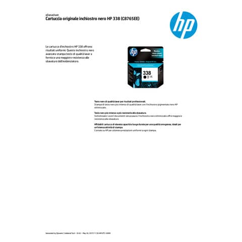 Cartuccia inkjet 338 HP nero  C8765EE